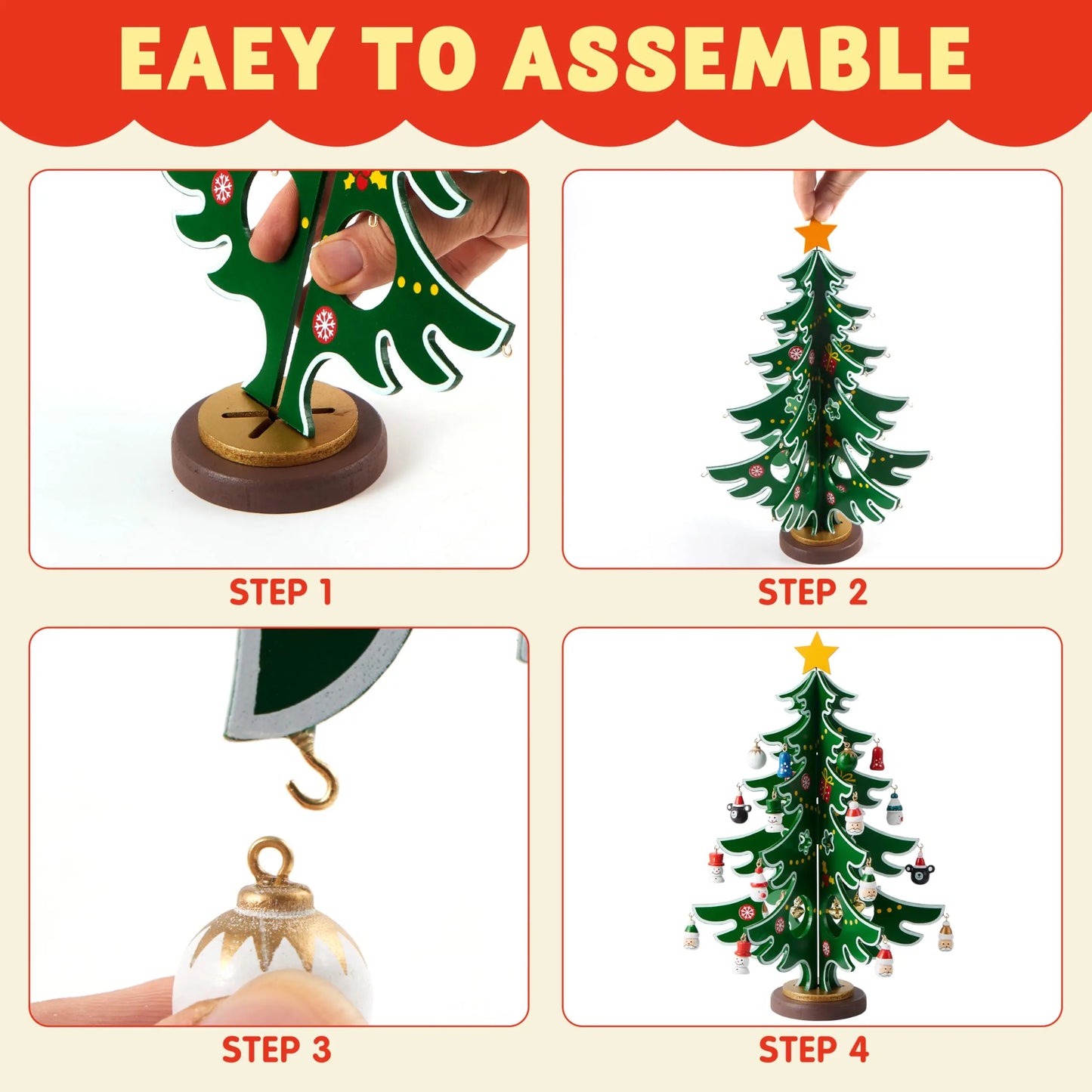 2026 Christmas Advent Calendar with 24 Ornaments
