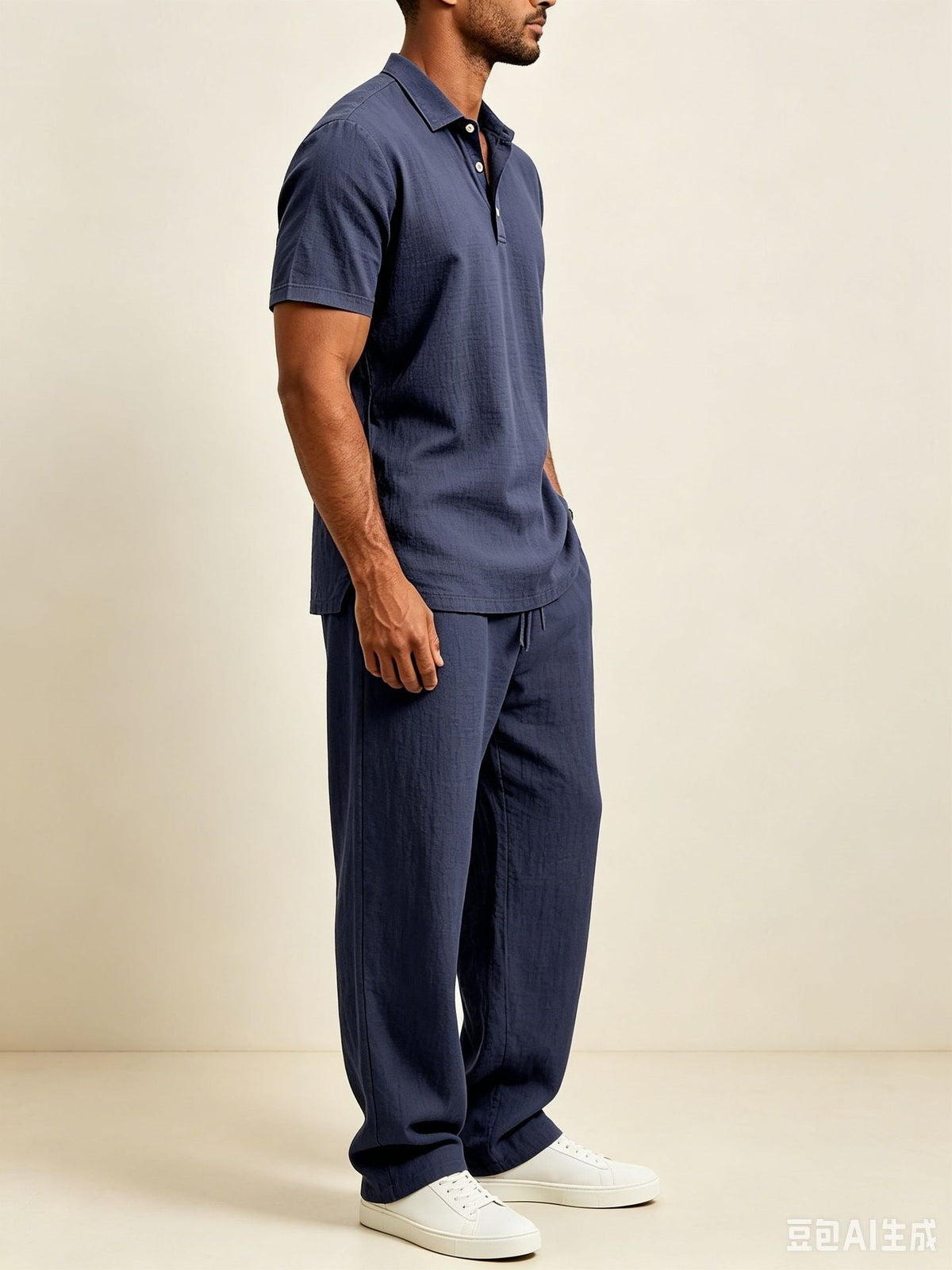 Casual Loose Cotton-Linen Short-Sleeve Set