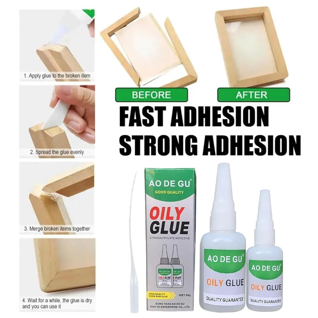 Fast-Setting CA Glue - Instant Strong Bond For Everyday Repairs