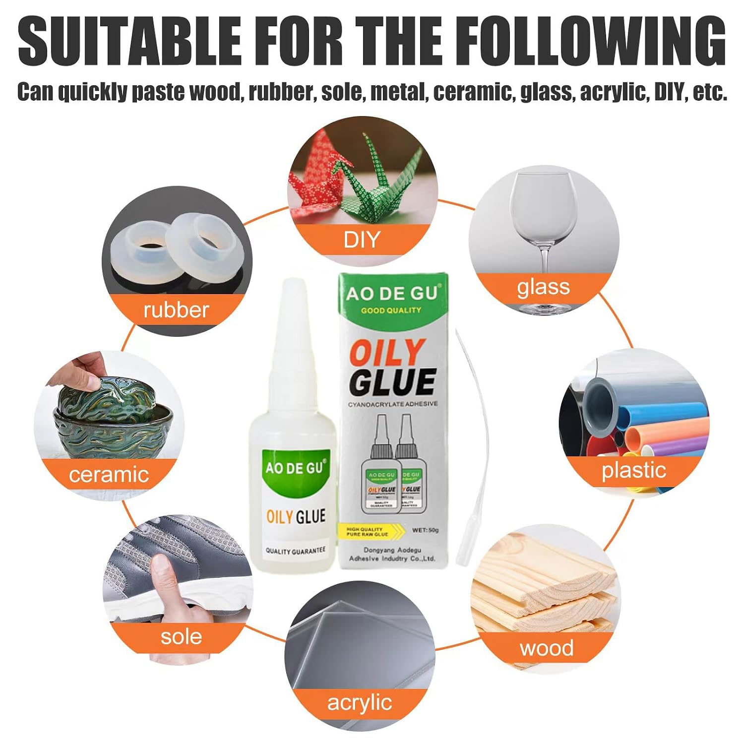 CA glue material application guide
