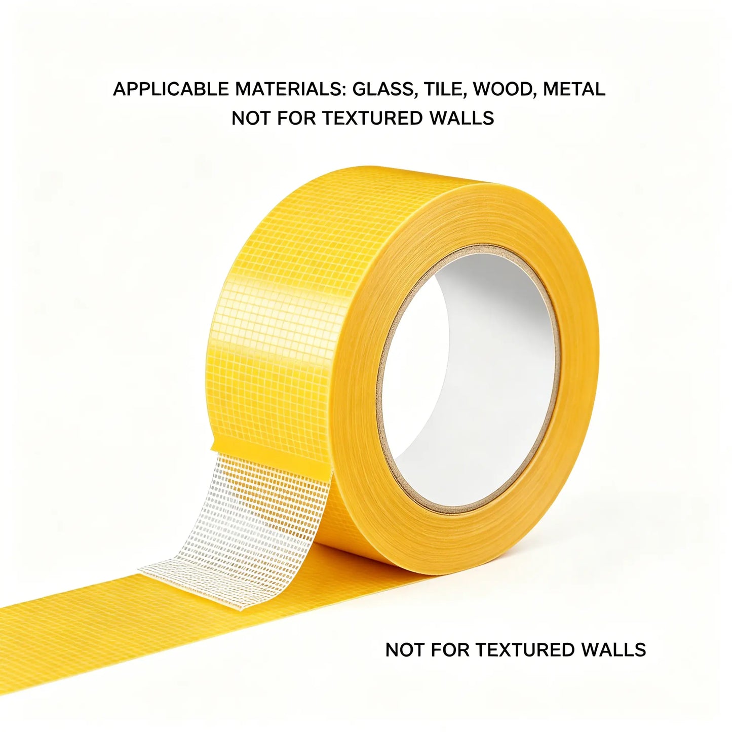 Compatible surfaces for grid double-sided tape